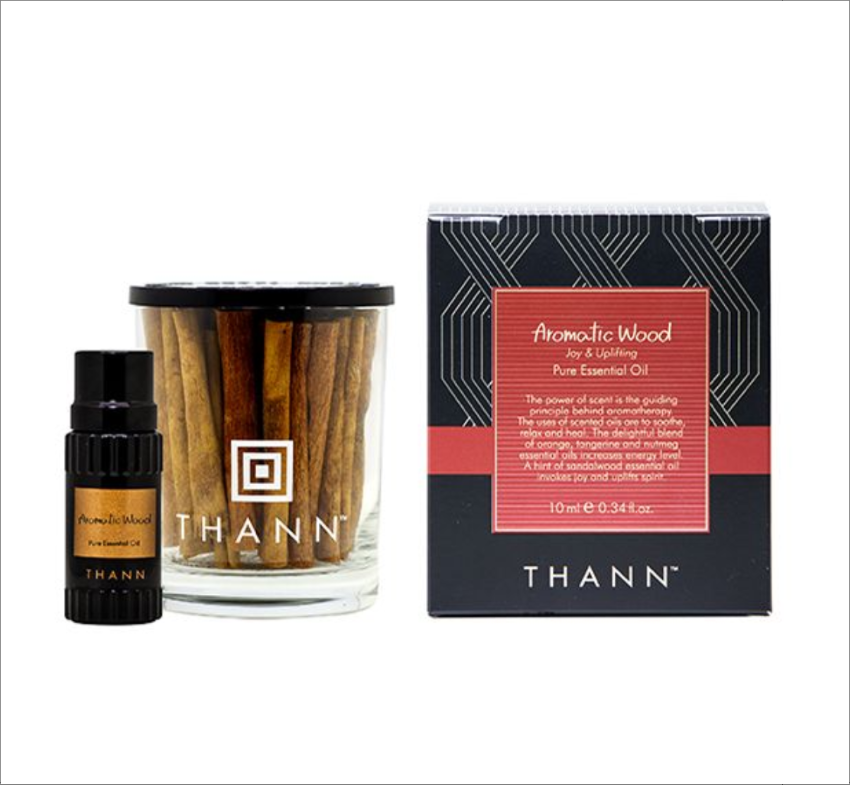 Thann 香木複方精油10ml+肉桂擴香杯