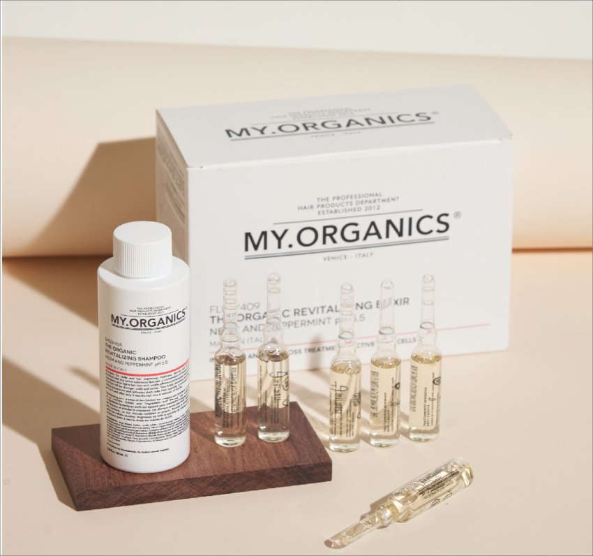 章小蕙My Organics 活力抗脱安瓶6*6ml 洗髮水100ml MY ORGANICS The Organic REVITALIZING ELIXIR